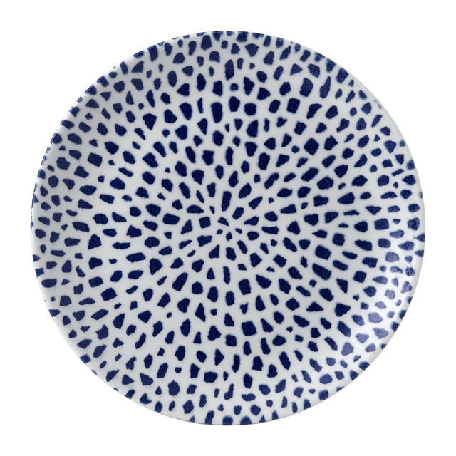 Dudson Terrazzo Coupe Plates Blue 260mm (12 Pack)