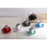 CU962 Olympia Cafe Flat White Saucer Black (Pack of 12)