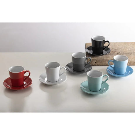 CU962 Olympia Cafe Flat White Saucer Black (Pack of 12) - JD Catering Equipment Solutions Ltd
