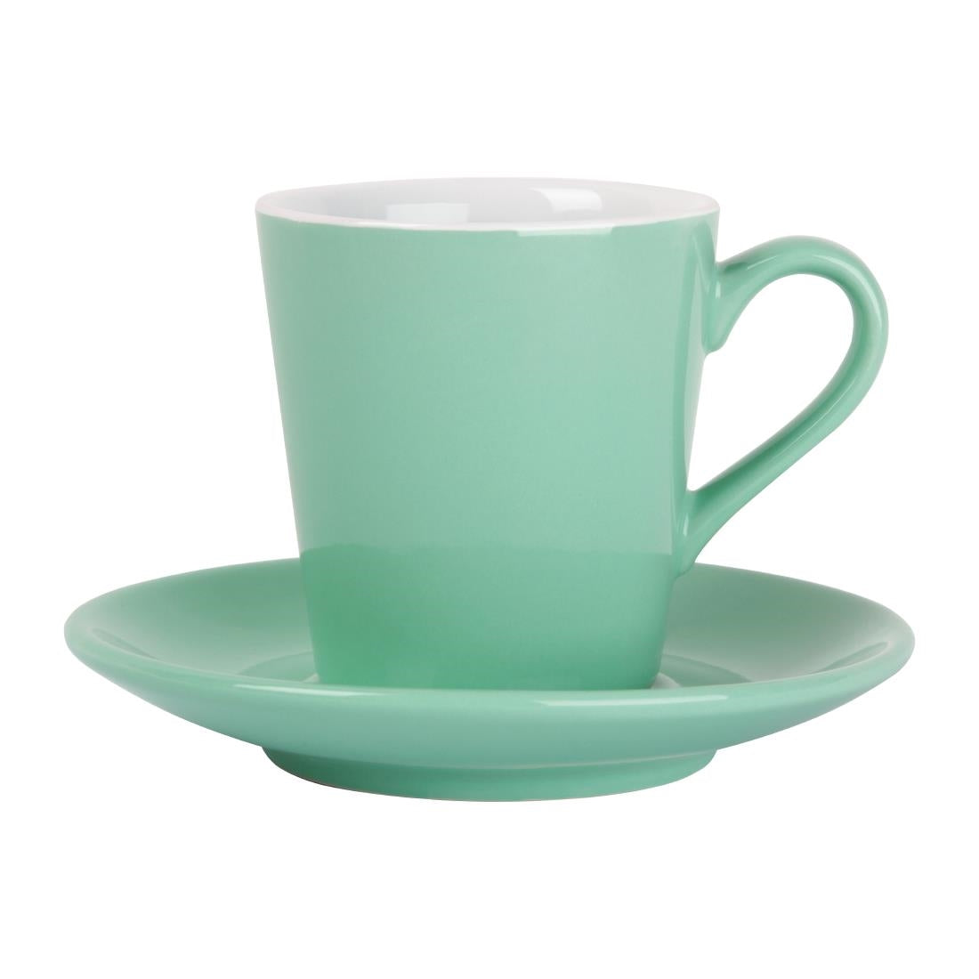 FF998 Olympia Cafe Flat White Saucers Aqua 135mm (Pack of 12)