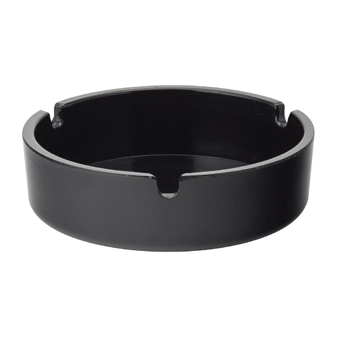 Utopia Melamine Ashtrays Black 100mm (10 Pack)