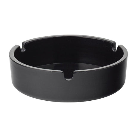 Utopia Melamine Ashtrays Black 100mm (10 Pack)