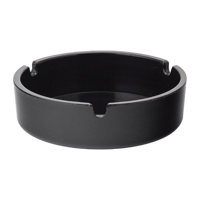Utopia Melamine Ashtrays Black 100mm (10 Pack)