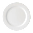 Utopia Melamine Wide Rimmed Plates White 230mm (6 Pack)