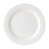 Utopia Melamine Wide Rimmed Plates White 230mm (6 Pack)