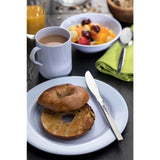 Utopia Melamine Wide Rimmed Plates White 230mm (6 Pack)
