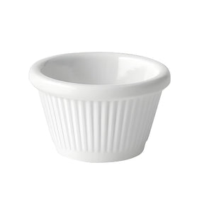 Utopia Fluted Ramekins White 30ml (12 Pack)