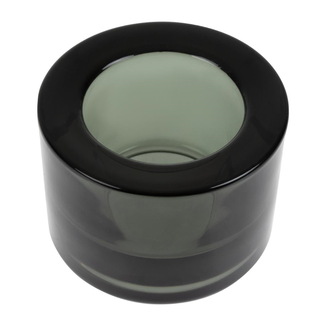 FJ256 Utopia Chunky Black Tealight Holders (Pack of 12)