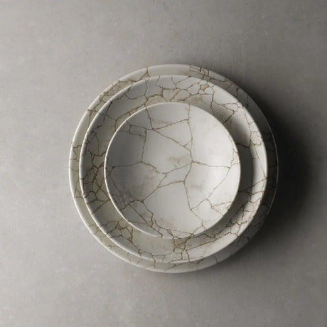 FJ801 Studio Prints Kintsugi Agate Grey Coupe Plate 10 1/4 " (Box 12) - JD Catering Equipment Solutions Ltd