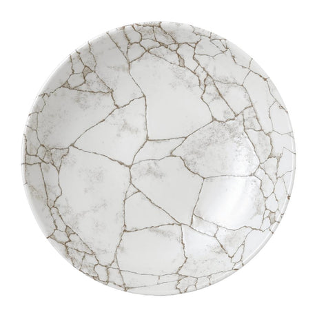 FJ802 Studio Prints Kintsugi Agate Grey Coupe Plate 8 2/3 " (Box 12)