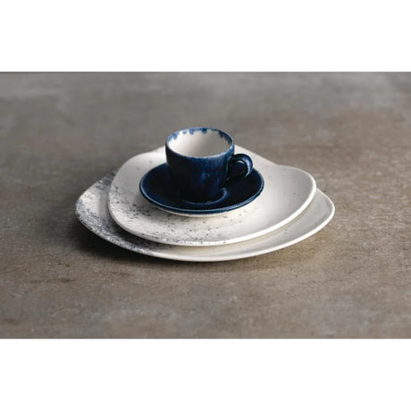FJ817 Studio Prints Haze Blue Triangle Plate 7 3/4 " (Box 12) - JD Catering Equipment Solutions Ltd