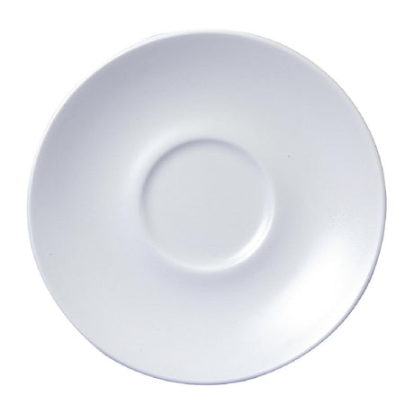 FJ838 Vellum White Espresso Saucer 4 1/2 " (Box 12)