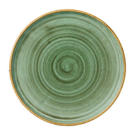 FJ914 Stonecast Samphire Green Walled Plate 10 1/4 " (Box 6)