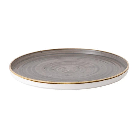 FJ918 Stonecast Peppercorn Grey Walled Plate 10 3/4 " (Box 6) - JD Catering Equipment Solutions Ltd