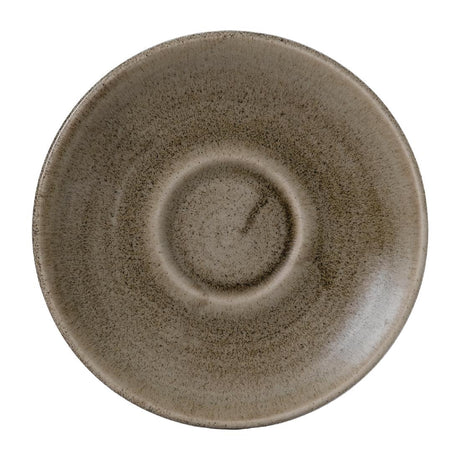 FJ925 Stonecast Patina Antique Taupe Saucer 6 1/4 " (Pack of 12)