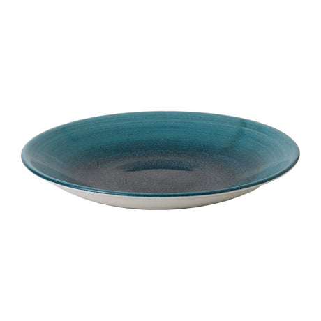FJ968 Stonecast Aqueous Lagoon Deep Coupe Plate 10 " (Box 12)
