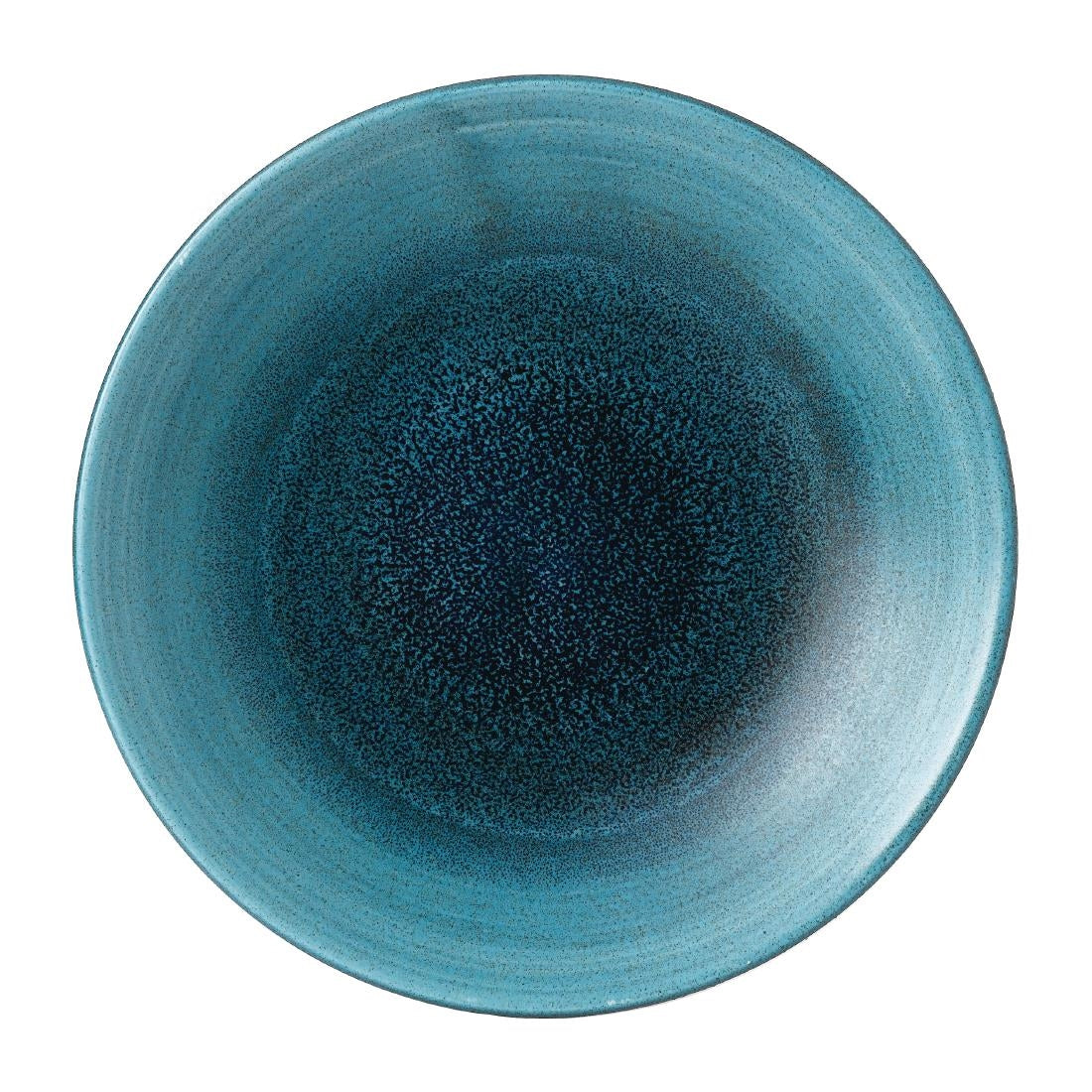 FJ969 Stonecast Aqueous Lagoon Deep Coupe Plate 8 7/8 " (Box 12)