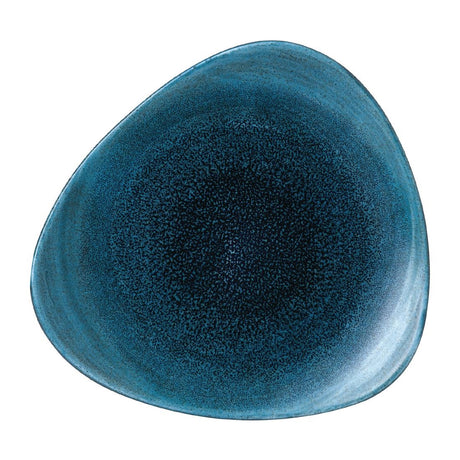 FJ973 Stonecast Aqueous Lagoon Triangle Plate 7 3/4 " (Box 12)
