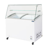 FL991 Polar G-Series Display Chest Freezer with Glass Surround - 200Ltr
