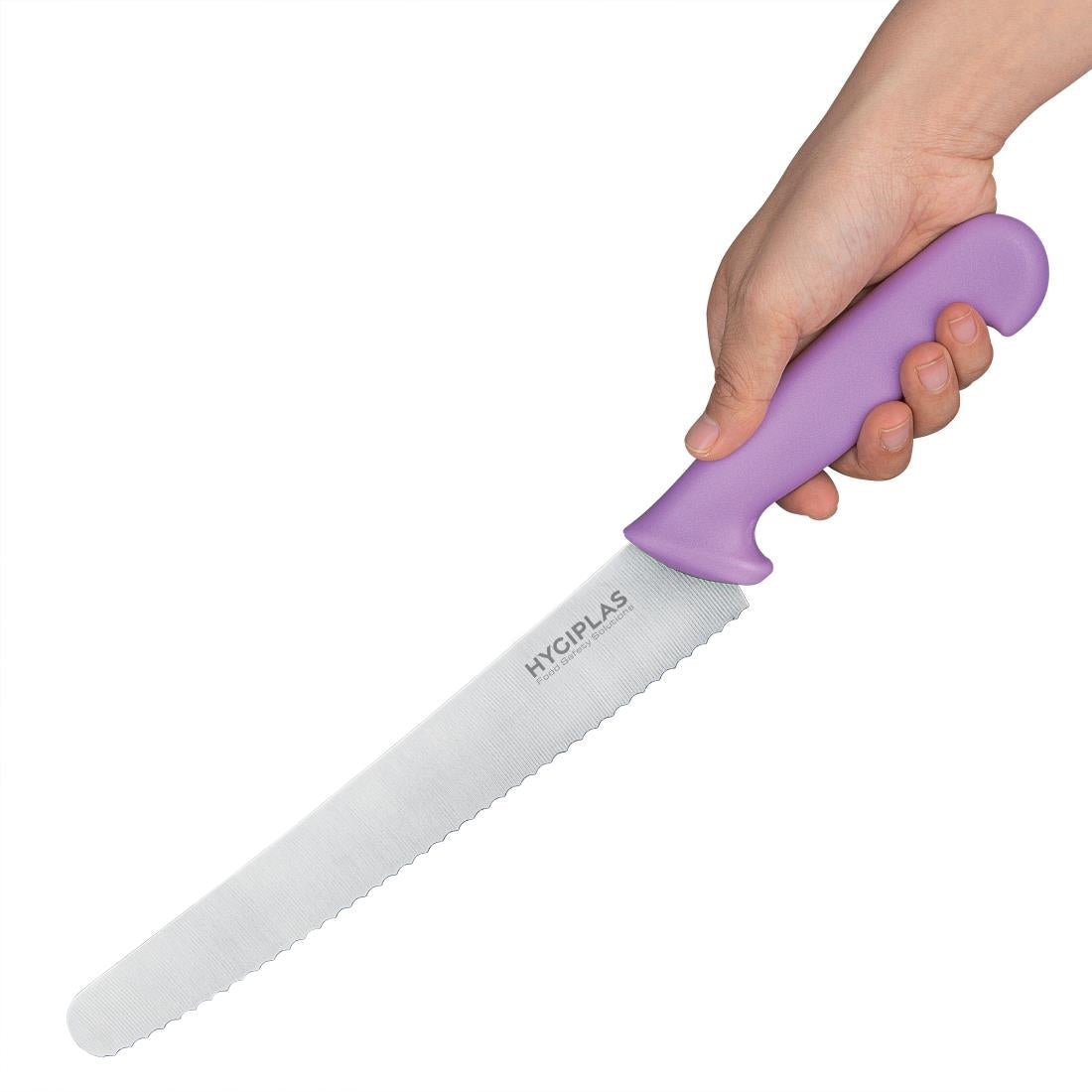 FP733 Hygiplas Serrated Pastry Knife Purple - 10"