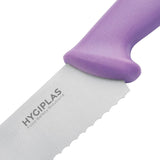 FP733 Hygiplas Serrated Pastry Knife Purple - 10"