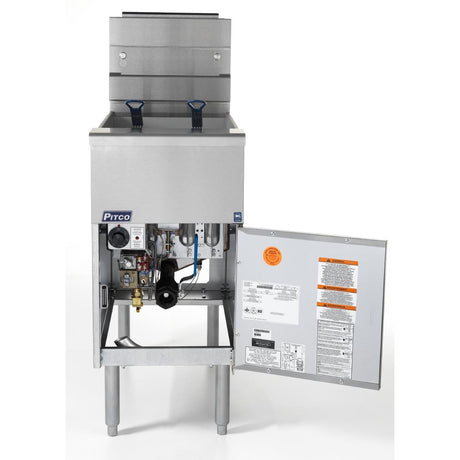 FS125-N Pitco Twin Basket Single Tank Gas Fryer SG14S FS125 Natural Gas