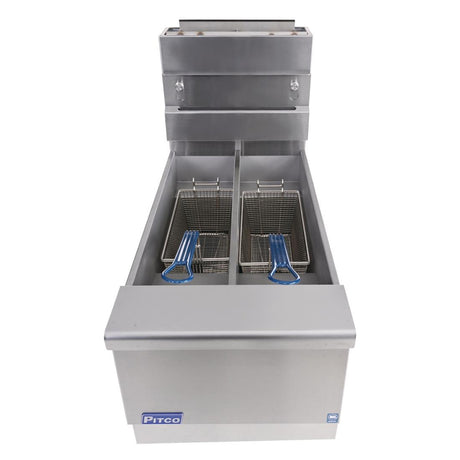 FS126 Pitco Twin Tank Gas Fryer SG14TS Nat/LPG