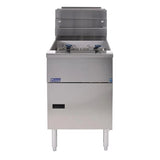 FS127-N Pitco Twin Basket Single Tank Solstice Natural Gas Fryer SG18S