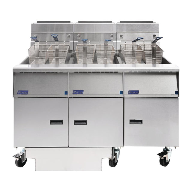 Pitco Solstice Free Standing Natural Gas Filtration Fryer G14S/FD-FFF