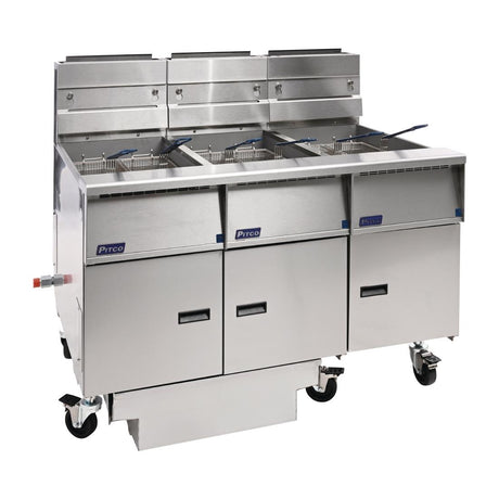 Pitco Solstice Free Standing Natural Gas Filtration Fryer G14S/FD-FFF