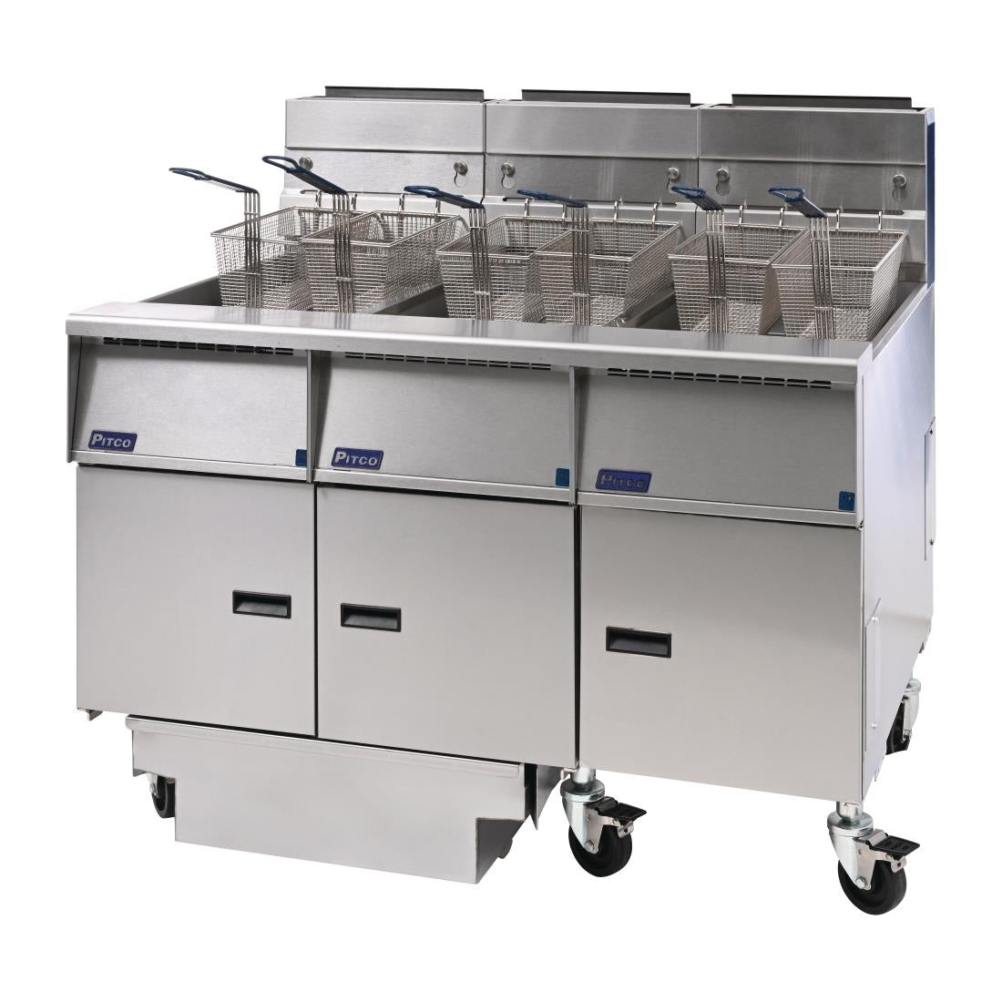 Pitco Solstice Free Standing Natural Gas Filtration Fryer G14S/FD-FFF