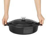 FS477 Vogue Round SautÃƒÂ© Pan Black 3.5Ltr 280(D)x65(H)mm
