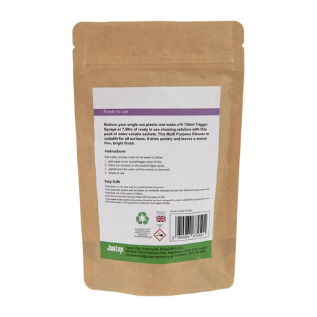 FT320 Jantex Green MultipurposeÃƒâ€šÃ‚Â Cleaner Sachets (Pack of 10) - JD Catering Equipment Solutions Ltd