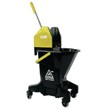 FT395 SYR Long Tall Sally Recycled Plastic Mop Bucket and Wringer 16Ltr Yellow - JD Catering Equipments Ltd