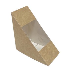 Fiesta Recyclable Deep Sandwich Wedges with PET Window (500 Pack)