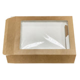 Fiesta Recyclable Large Platter Boxes with PET Windows (25 Pack)