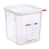FU101 Araven Squared Transparent Polypropylene Container with Lid 4Ltr - JD Catering Equipments Ltd