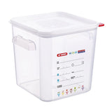 FU105 Araven Squared Transparent Polypropylene Container with Lid 18Ltr - JD Catering Equipments Ltd