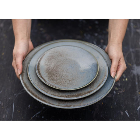 FU171 Olympia Ember Blue Coupe Plates 230mm (Pack of 6)