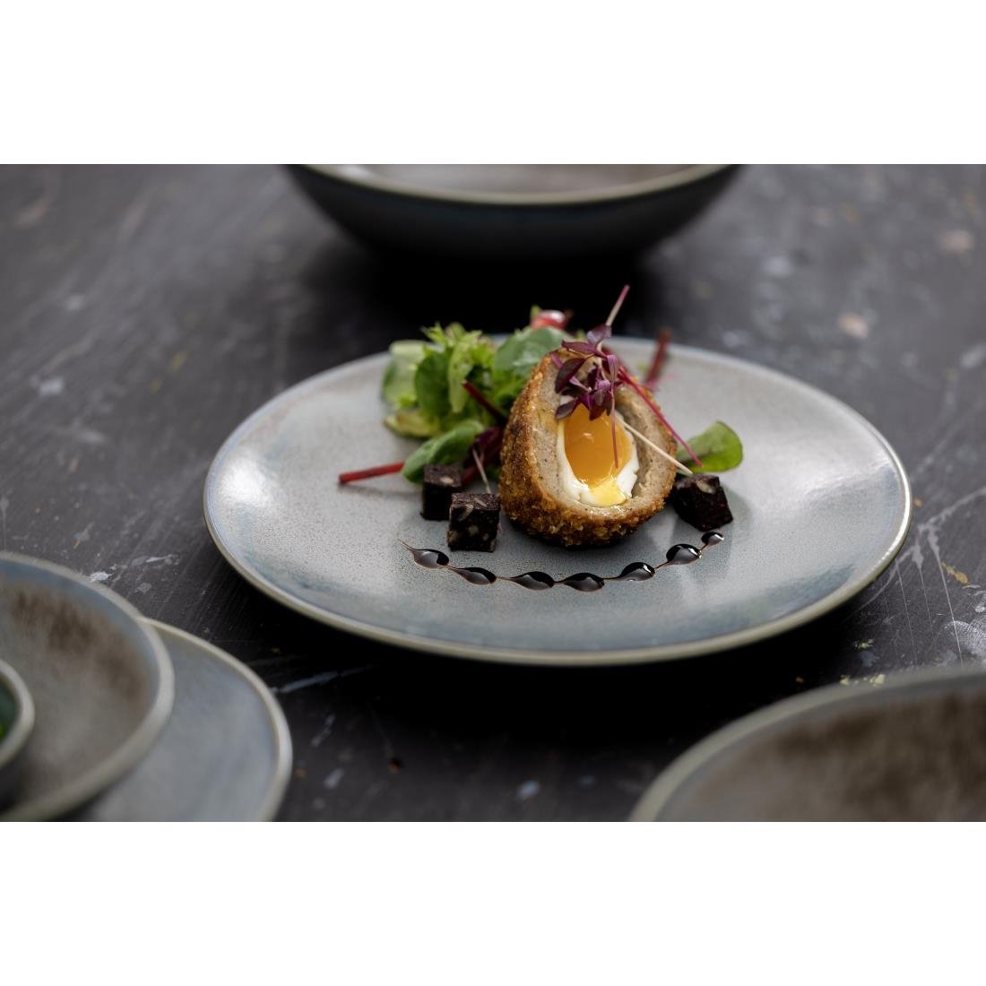 FU174 Olympia Ember Blue Low Coupe Bowls 230mm (Pack of 4)