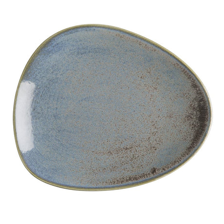FU176 Olympia Ember Blue Triangle Plates 308mm (Pack of 4)