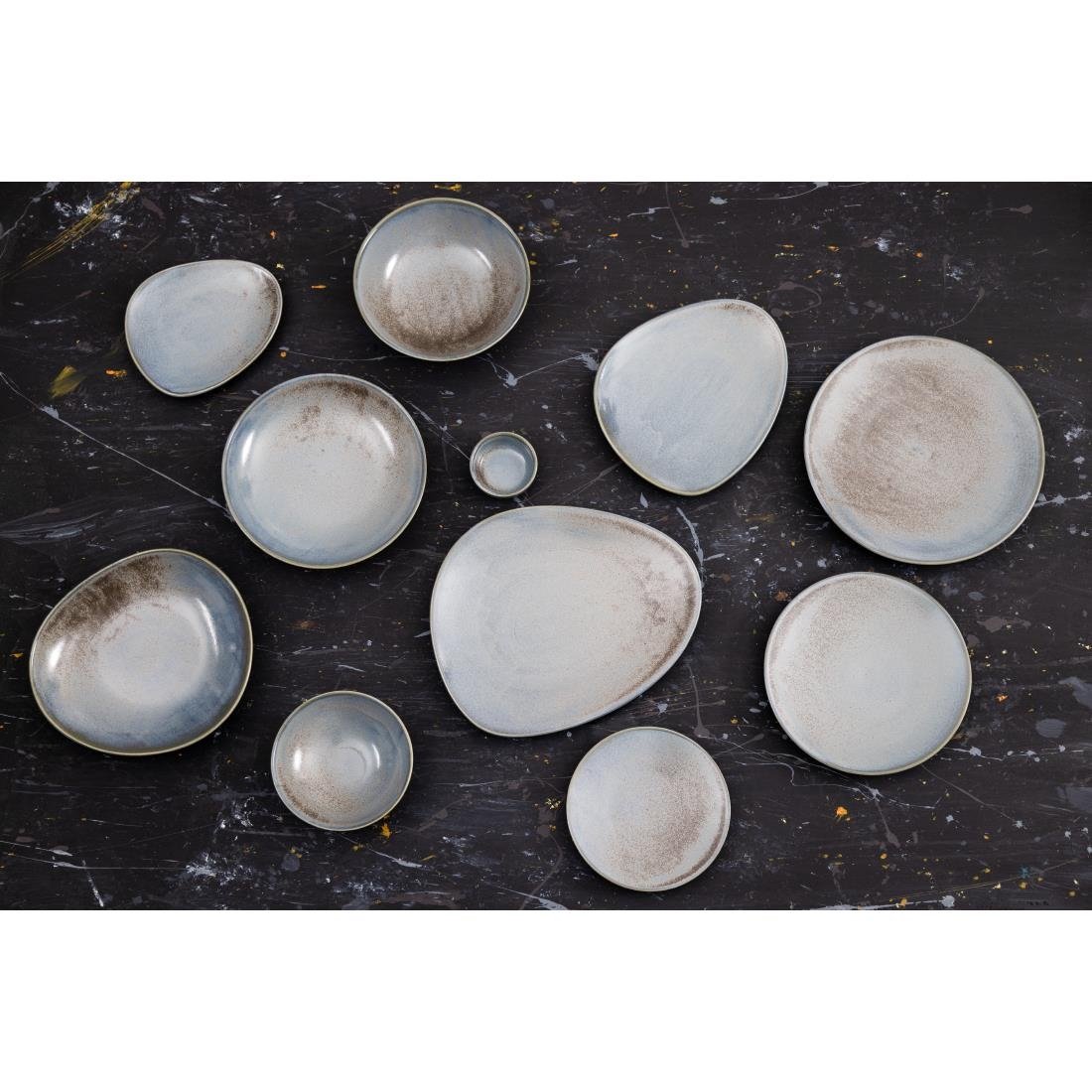 FU174 Olympia Ember Blue Low Coupe Bowls 230mm (Pack of 4)