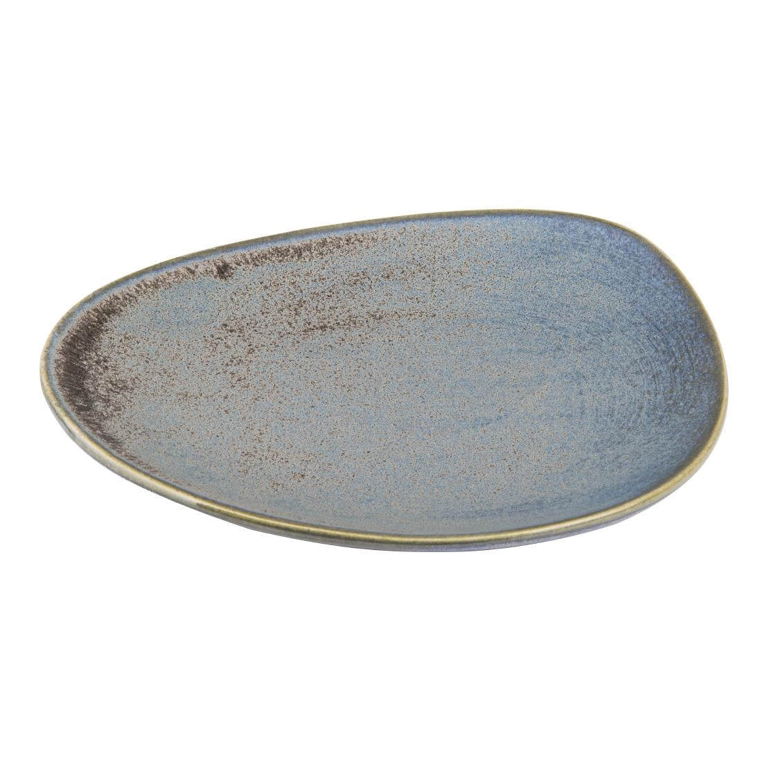 FU180 Olympia Ember Blue Triangle Plates 190mm (Pack of 6)