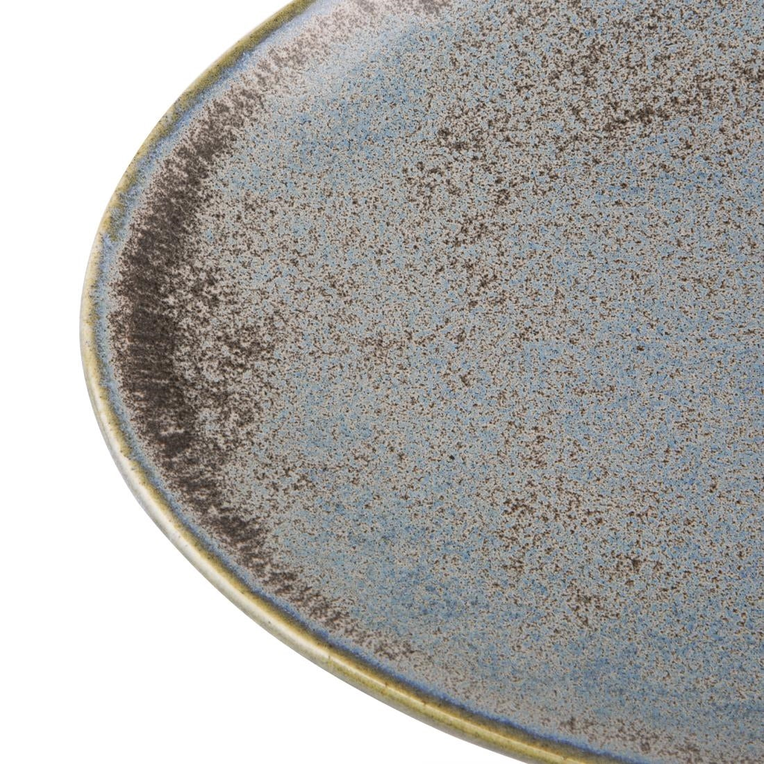 FU180 Olympia Ember Blue Triangle Plates 190mm (Pack of 6)