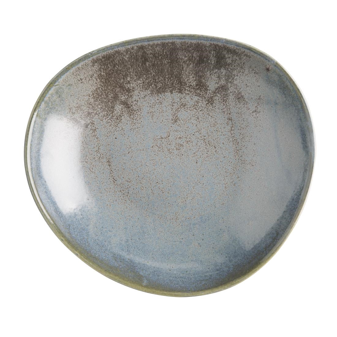 FU181 Olympia Ember Blue Triangle Bowls 245mm (Pack of 4)