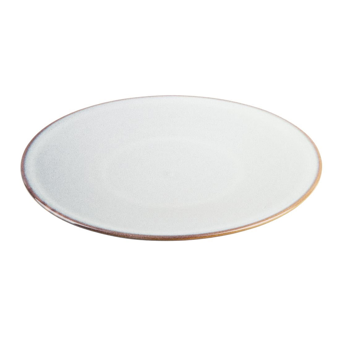 FU187 Olympia Drift Grey Plain Coupe Plate 280mm (Pack of 4)