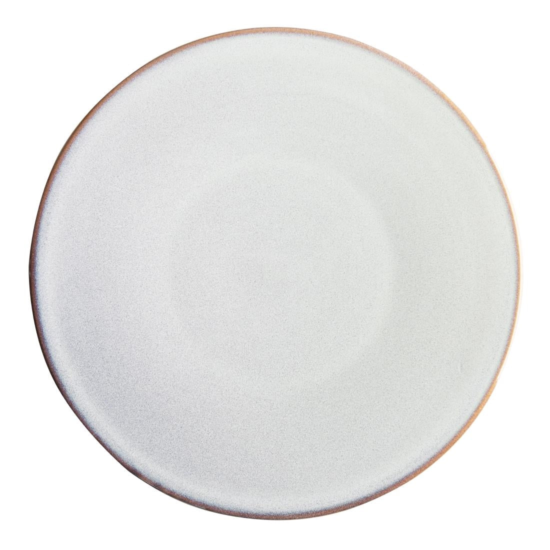 FU187 Olympia Drift Grey Plain Coupe Plate 280mm (Pack of 4)