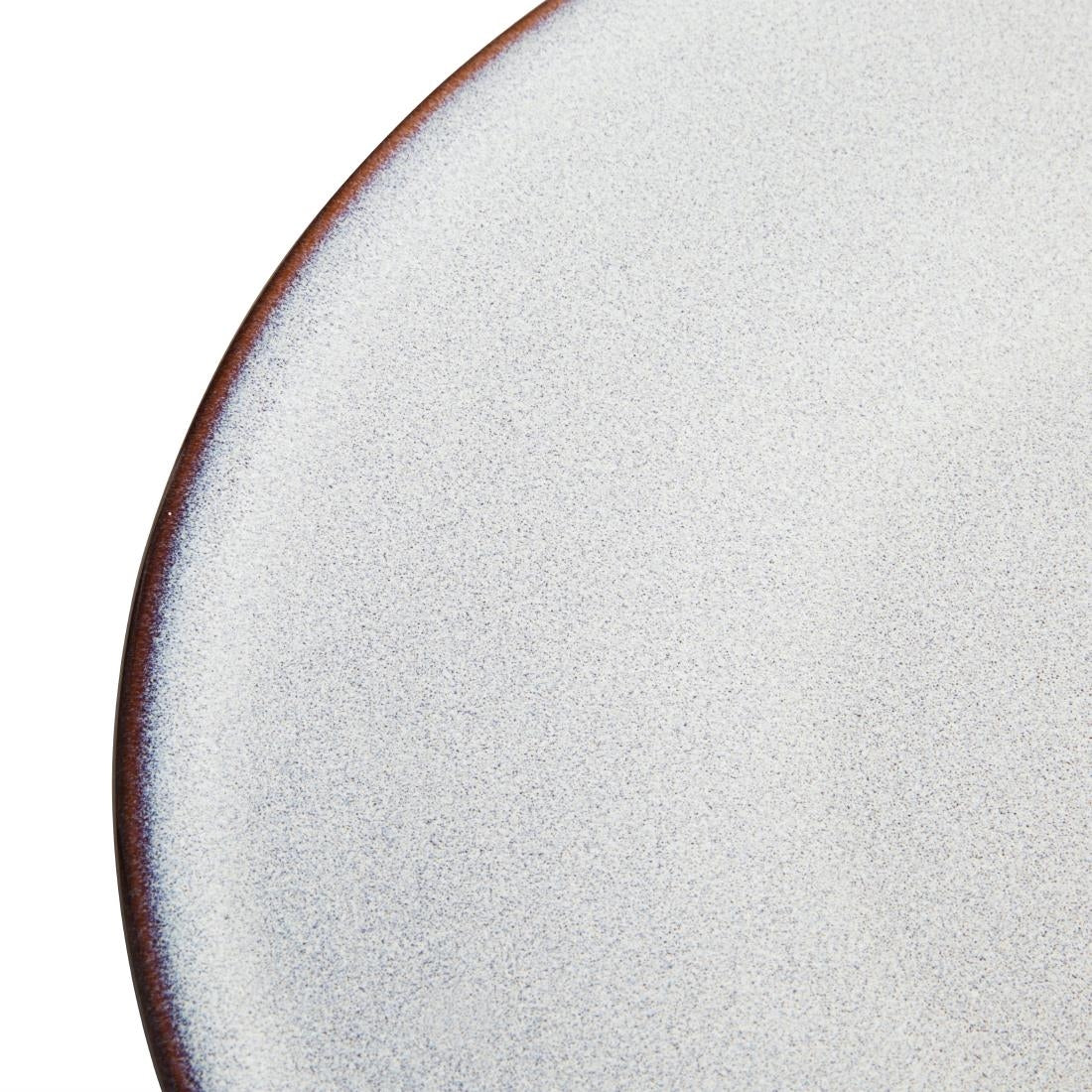 FU187 Olympia Drift Grey Plain Coupe Plate 280mm (Pack of 4)