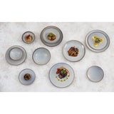 FU187 Olympia Drift Grey Plain Coupe Plate 280mm (Pack of 4)