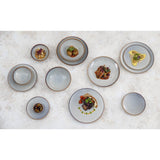FU189 Olympia Drift Grey Plain Coupe Plates 180mm (Pack of 6)